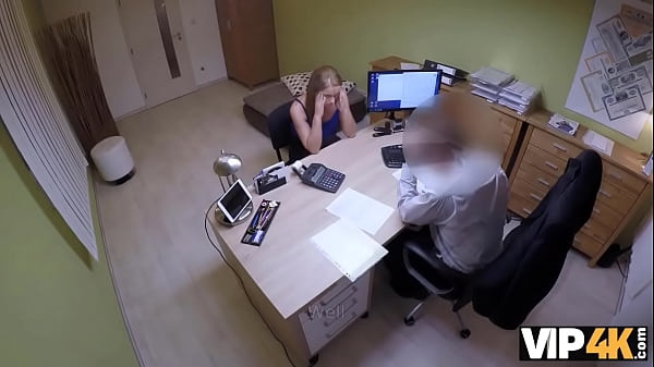 VIP4K&period; Naughty bank worker lures a sexy babe into having intense sex