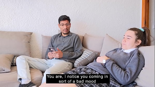 Stepfather teaches his stepdaughter how to have sex